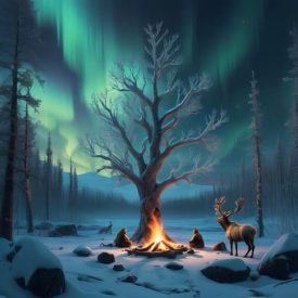 Mythlok - Mansi_ A scene inspired by Mansi mythology