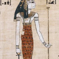 Hieroglyphics of the Egyptian Goddess Mut