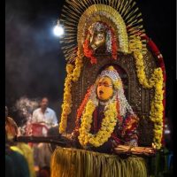 Oplus_131072 A shaman dressed in the Panjurli costume