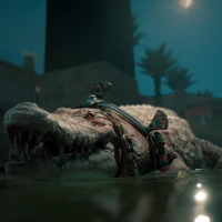 Mythlok - Petsuchos Assasins Creed Egyptian crocodile Petsuchos in Assasins Creed