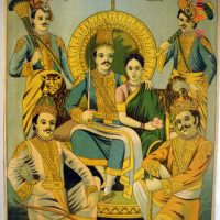 Mythlok - Sahadeva pandavas Painting of Sahadeva with the Pandavas