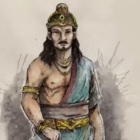 Drawing of the Indonesian knight Satrio Piningit