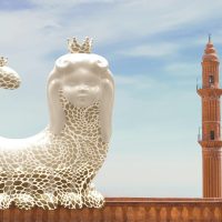 Mythlok - Shahmaran statue Sculpture of the Kurdish, Turkic and Iranian serpent queen Shahmaran