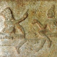 Mythlok - Shakuni carving A wall carving of Shakuni from Indian mythology