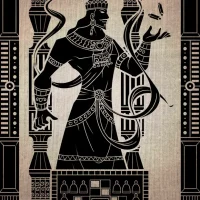 Mythlok - Shakuni classical Classical art of Shakuni from Indian mythology