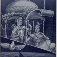 Mythlok - Shalya drawing Drawing of the Indian war hero Shalya