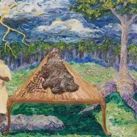 Mythlok - Woyengi painting Painting of the Ijaw creator goddess Woyengi