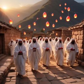 Mythlok - Yezidi_ A sacred valley at sunrise representing Yezidi mythology.