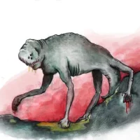 Mythlok - Amikuk drawing A modern drawing of the Yupik trickster Amikuk