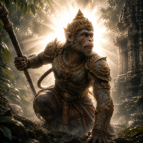 Angkhut, the Khmer monkey warrior from the Reamker