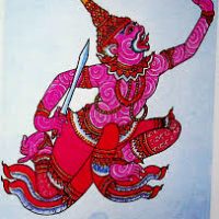 Mythlok - Chomphuphan classical Classic illustration the Thai warrior monkey Chomphuphan