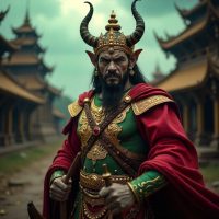 Mythlok - Dathagiri Dathagiri, the Burmese ten-headed demon king from the Yama Zatdaw