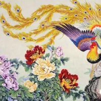 Mythlok - Fenghuang modern Modern painting of the Chinese phoenix, Fenghuang