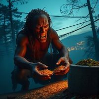 Mythlok - Gurumpa Gurumpa, the Newar child-eating giant from Kathmandu folklore.