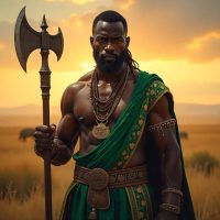 Ilunga Kalala, the sacred warrior-king of Luba mythology