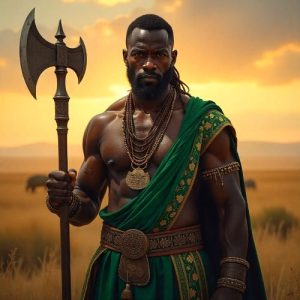 Ilunga Kalala, the sacred warrior-king of Luba mythology