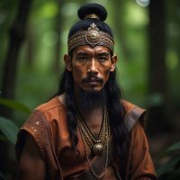 Laksamana from Hikayat Seri Rama, depicted as a young Malay warrior with refined features