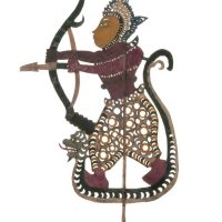 Shadow puppet of Laksamana from Hikayat Seri Rama