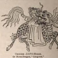 Mythlok - Longma traditional A drawing of the Chinese dragon horse Longma