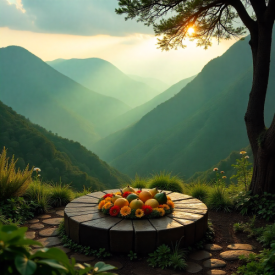 Mythlok - Lovedu_ A misty South African highland valley after rainfall representing Lovedu mythology.