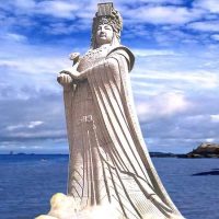 A statue of the Chinese goddess Mazu