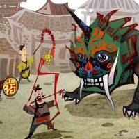 Mythlok - Nian modern art Modern artwork based on the Chinese Hybrid Nian