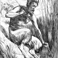 Mythlok - Papa Bois drawing A drawing about the Creole forest god Papa Bois