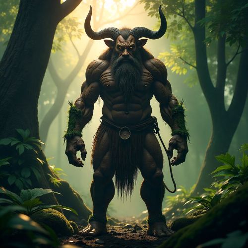 Papa Bois, a towering humanoid forest spirit inspired by Caribbean Creole mythology