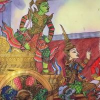 Mythlok - Preah Leak traditional Traditional paining of Cambodian warrior Preah Leak