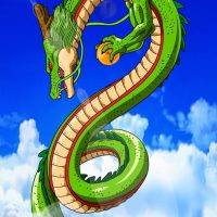 Modern drawing of the Chinese dragon Shenlong