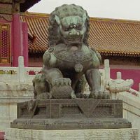 Mythlok - Shishi statue Stone statue of the Chinese Foo Dogs Shishi