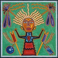 Mythlok - Tatewari art Artwork of the Huichol fire god Tatewari