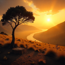 Mythlok - Tswana_ A scene representing Tswana Mythology