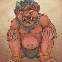 Mythlok - Amanojaku art Modern art of the Japanese yokai Amanojaku