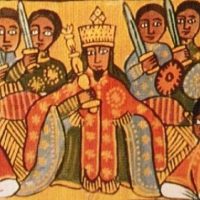 Mythlok - Angabo traditional Classical depiction of the Oromo king Angabo