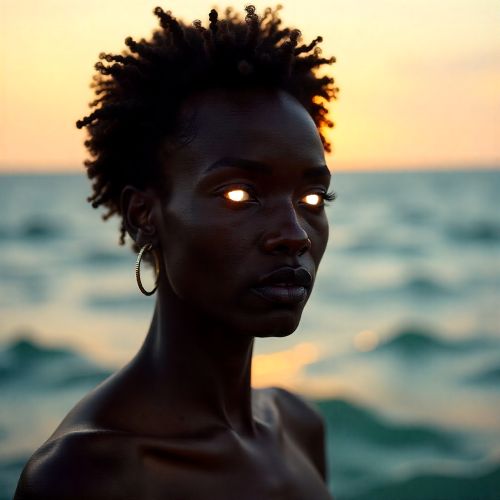 Ataa Naa Nyonmo as an androgynous divine figure blending masculine and feminine traits.