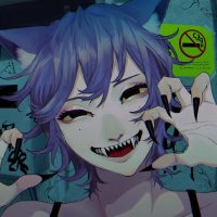 Anime version of the Japanese shapeshifting cat Bakeneko