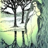 Mythlok - Baobhan Sith classical Classical drawing of the Scottish vampire Baobhan Sith