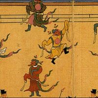 Mythlok - Cheoyong art Traditional artwork representing Korean demigod Cheoyong