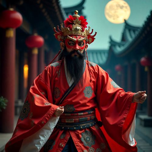 portrait of Cheoyong, the Korean mythological guardian