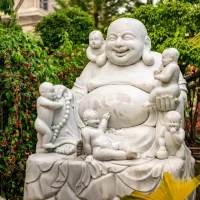 Mythlok - Hotei statue Statue of the Japanese god Hotei