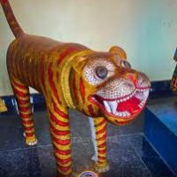 Idol of the Tulu tiger spirit Huli Daiva