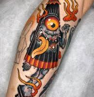 Mythlok - Kasa-obake tattoo A tattoo of the Japanese yokai Kasa-Obake