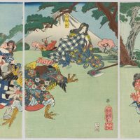 Mythlok - Kintaro classical Traditional painting of the Japanese hero Kintaro