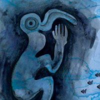 Artwork representing the Rapa Nui creator god Makemake