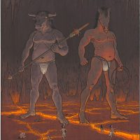 Mythlok - Mezu art Art involving the Japanese guardian Mezu and Gozu