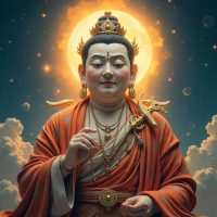 Mythlok - Mireuk Mireuk, blending Korean shamanic mythology and Buddhist iconography.