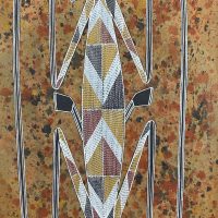 Mythlok - Namarrkon traditional Ancient art of the Kunwinjku lightning man Namarrkon