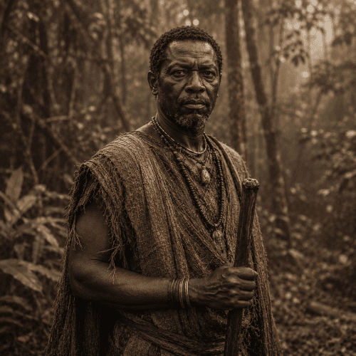 A regal but stern Nyanga chief named Shemwindo