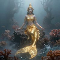 Sovanna Maccha, the golden mermaid princess from Cambodian mythology